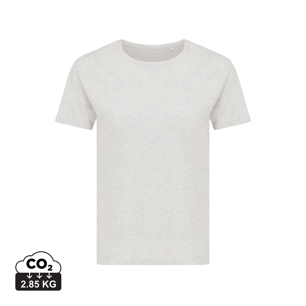 T-shirt Femme personnalisable coton bio 160g Yala Iqoniq light heather grey